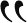 Quote graphical icon.